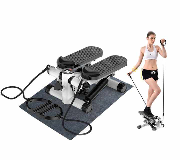 Aerobic Fitness Exercise Step Yoga Stair Elliptical Mini Twist Stepper Walking Machine With Mini Stepper with Bands