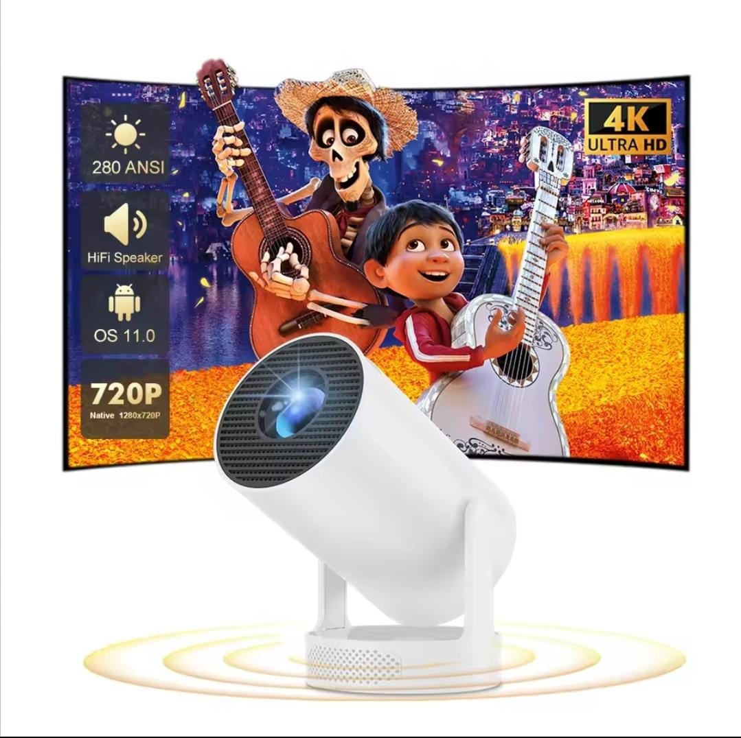 Hy300 Android 11.0 Led Projector Wifi6 + Bt5.0