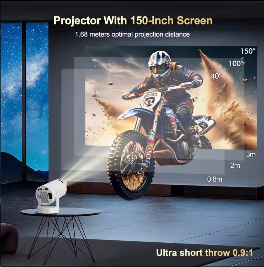 Hy300 Android 11.0 Led Projector Wifi6 + Bt5.0