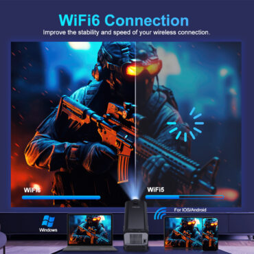 New 4K Hy320 Magcubic Portable Projector  1080P 300 Ansi Lumens Dual Band WiFi6 - Image 3