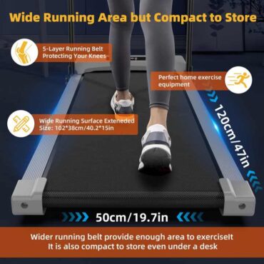 Home Walking Pad Foldable Under Desk Walking Pad Pro Treadmill Curved Portable Treadmills Machine for Home With Telecontrol - Image 4