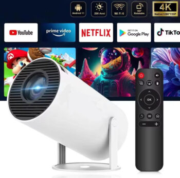 Hy300 Android 11.0 Led Projector Wifi6 + Bt5.0