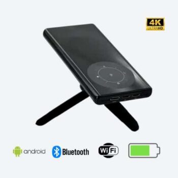 YABER T1 Mini Pocket Pico Projector with WiFi&Bluetooth, DLP Portable Projector Built-in Speaker with Power bank Ultra-Thin Movie Projector