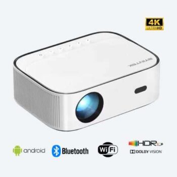 BYINTEK K45 Smart WiFi Projector, Full HD 1920 x 1080 with Auto Focus, Support 4K Signal Input, Projector Home Cinema, Video LED